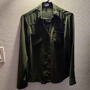 Express Olive Green Blouse